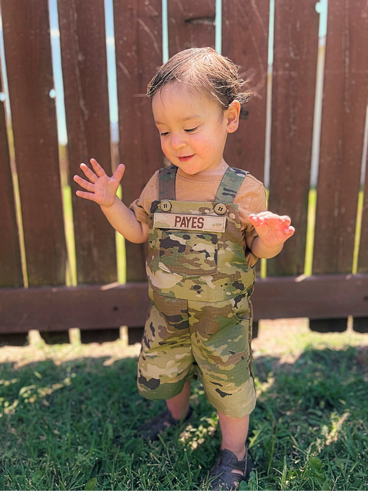 How To Choose The Right Size For Military Baby Overalls And Camo Dresses