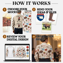 Custom Party Shirt Design Preview – Digital Mockup Before Ordering