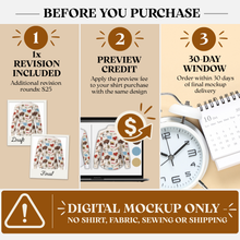 Custom Party Shirt Design Preview – Digital Mockup Before Ordering