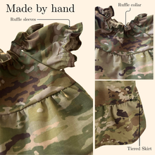 Military Baby Camo Dress – Handmade Military-Inspired Outfit, Newborn–4T