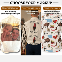 Custom Party Shirt Design Preview – Digital Mockup Before Ordering